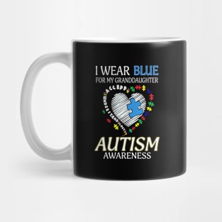 I Wear Blue For My Daughter Autism Awareness Accept Understand Love Shirt Mug